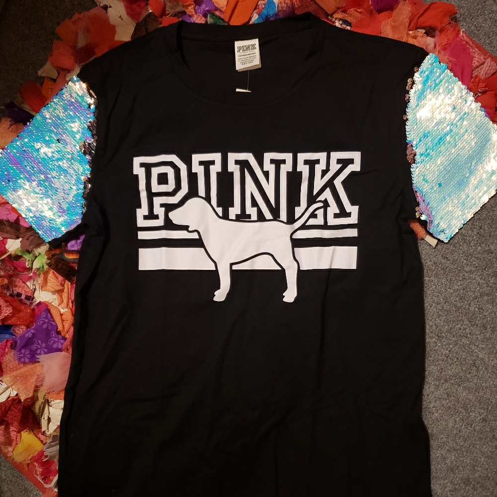 Bling sleeved tee